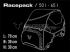 Borsa Posteriore EVO Racepack 50-65 litri
