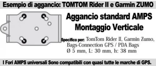 Supporto porta GPS con QUICK-LOCK specifico - KTM 1050 1090 1190 Adventure / R