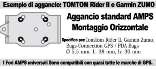 Supporto porta GPS con QUICK-LOCK specifico - KTM 1050 1090 1190 Adventure / R