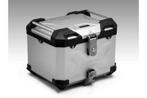 Bauletto topcase TRAX ADVENTURE in alluminio 38 Litri argento