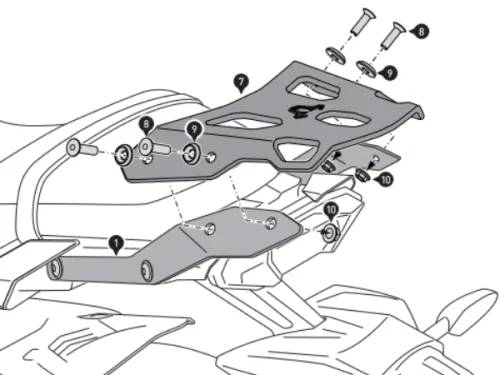 Portapacchi STREET-RACK - YAMAHA MT-10