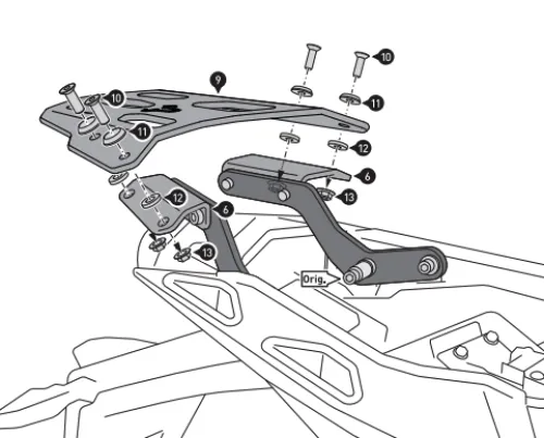 Portapacchi STREET-RACK - KTM 1290 Super Duke GT