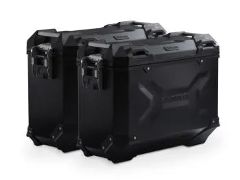 Kit borse laterali in alluminio TRAX ADVENTURE 37 / 37 litri colore nero, telai PRO - Moto Morini X-Cape