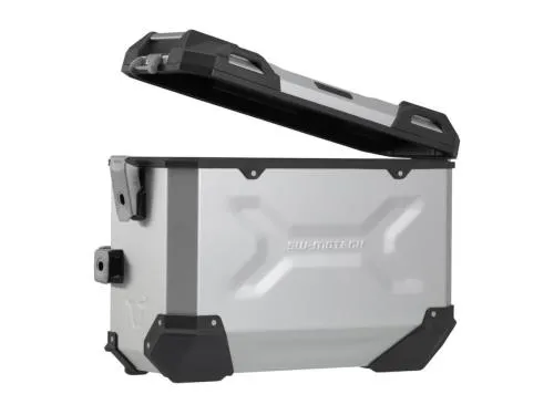Kit borse laterali in alluminio TRAX ADVENTURE 37 / 37 litri colore argento, telai PRO - Moto Morini X-Cape